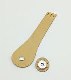 Tek Kat Gerçek Deri Armut Model Kapak Ham Doğal Renk Gümüş Metalli