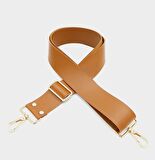 Suni Deri Taba 120X4 Cm Çanta Sapı Kalsap Light Gold Metalli