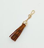 Gerçek Deri Kovanlı Püskül Crazy Oil Hardal Light Gold Metalli