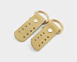 Gerçek Deri Ham Doğal Sapucu (Böce) Light Gold Metalli