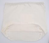 Krem 25X12 Cm Oval Tabanlı Dikilmiş Fermuarsız Astar