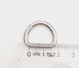 D Halka 1.5 Cm Gümüş 1 Adet
