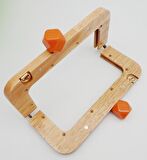 20 Cm Açık Renk Ahşap Burs Turuncu Toplu