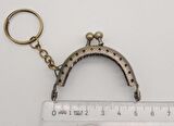 5 Cm Anahtarlıklı Cüzdan Klipsi Antik Metal