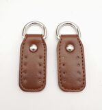 Taba Çift Kat Dikişli Suni Deri Sapucu Böce Gümüş Metalli