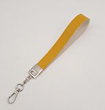 Hardal Tek Kat Suni Deri Zincirli Elcik Gümüş Metal