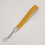 Hardal Tek Kat Suni Deri Zincirli Elcik Gümüş Metal