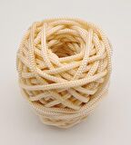 5 mm Krem Renk Polyester Makrome