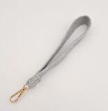 Açık Gri Pamuklu Kolon Elcik Light Gold Metalli