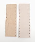 Bej Gerçek Deri Tutma Sapı 15X6 Cm Simit Sap