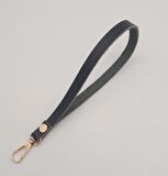 Gerçek Deri Siyah Renk Elcik Light Gold Metalli