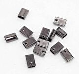 Füme Renk Fermuar Stop Büzgü Ucu 1 Adet