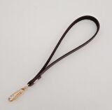 İnce Tek Kat Suni Deri Kahverengi Elcik Light Gold Metal