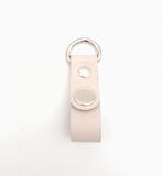 Krem Gerçek Deri Çıtçıtlı Sapucu Böce Gümüş Metalli 1 Adet