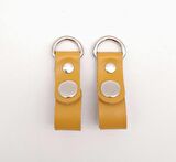 Hardal Gerçek Deri Çıtçıtlı Sapucu Böce Gümüş Metalli