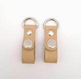 Ham Doğal Renk Gerçek Deri Çıtçıtlı Sapucu Böce Gümüş Metalli