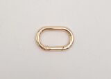 Light Gold 3 cm Ovalize Yaylı Halka 1 Adet