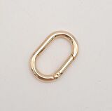 Light Gold 3 cm Ovalize Yaylı Halka 1 Adet