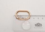 Light Gold 3 cm Ovalize Yaylı Halka 1 Adet