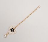 Light Gold Siyah Renk Çiçekli Sarkaç Süs