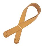 Açık Taba Renk Gerçek Deri 60X3 Cm Çift Sap