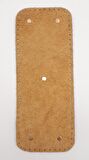 Gerçek Deri Açık Taba 30x12 cm Dikdörtgen Light Gold Metalli Çanta Tabanı