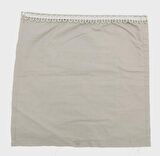 28x28 cm Fermuarsız Dikilmiş Astar Koyu Gri