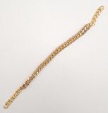 40 cm Derili Zincir Vizon Renk Light Gold Metalli