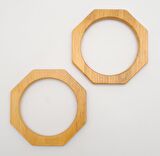 Sekizgen 12 cm Ahşap Çanta Sapı