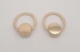 Light Gold Renk Yuvarlak Halkalı Kulpluk 2 Adet