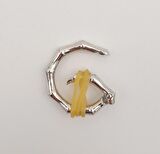 Köşeli Yaylı Halka Gümüş Renk 1 Adet