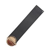 18x4 cm Tek Kat Suni Deri Siyah Renk Kapak No:2 Light Gold Metal