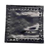 10x10 cm Kare Rugan Deri Siyah Renk 1 Adet