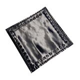 10x10 cm Kare Rugan Deri Siyah Renk 1 Adet