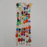 42 cm Renkli Akrilik Çanta Sapı No:04 Light Gold Metalli