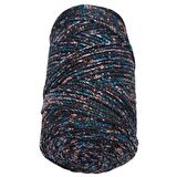Renkli Simli Polyester Makrome Siyah Renk 200 gr No:02