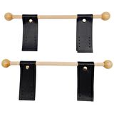 Suni Derili Ahşap Çanta Sapı Siyah Renk