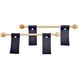 Suni Derili Ahşap Çanta Sapı Lacivert Renk