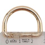 Yaylı D Halka Light Gold Renk 1 Adet