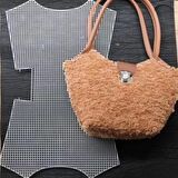 Kelebek Model Plastik Kanvas Siyah Renk