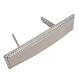 4.8x1.4 cm Metal Etiket Plaka Süs Gümüş Renk 1 Adet