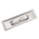 4.8x1.4 cm Metal Etiket Plaka Süs Gümüş Renk 1 Adet