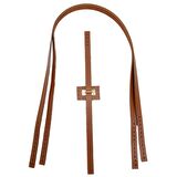 Gerçek Deri Köprü Kilitli Çanta Seti Sütlü Kahve Renk Light Gold Metalli