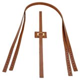 Gerçek Deri Köprü Kilitli Çanta Seti Sütlü Kahve Renk Light Gold Metalli