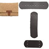 Gerçek Deri Kilit Set Koyu Kahverengi