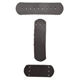 Gerçek Deri Kilit Set Koyu Kahverengi