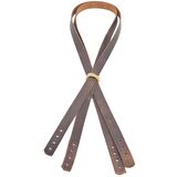 Gerçek Deri 70x1.2 cm Crazy Oil Hardal Sarı Renk Çift Çanta Sapı