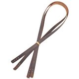 Gerçek Deri 70x1.2 cm Crazy Oil Hardal Sarı Renk Çift Çanta Sapı