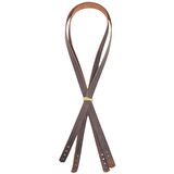 Gerçek Deri 70x1.2 cm Crazy Oil Hardal Sarı Renk Çift Çanta Sapı