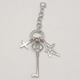 Gümüş Renk Anahtarlı Çanta Süsü